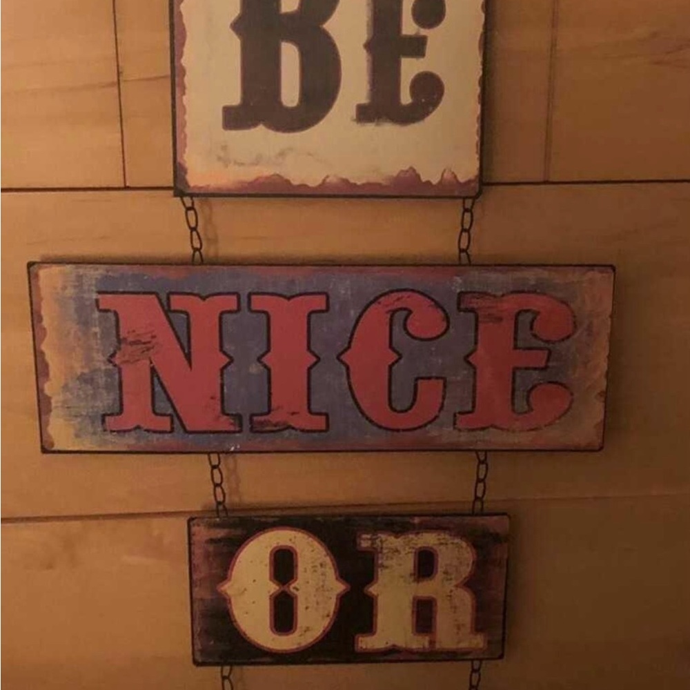 Rustic Multicolor Wall Sign - Picture 2 of 5